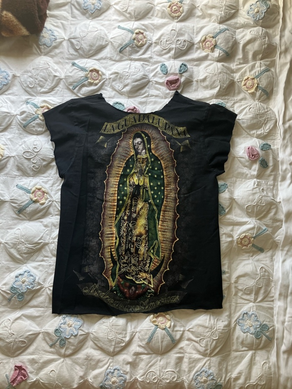 Guadeloupe Graphic Black Tee